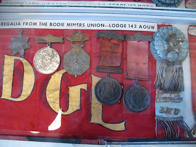 Bodie 27 - Miners Union badges and ribbons.JPG